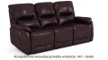 Sofa skórzana wypoczynkowa Florida z funkcją relax w kolorze bordo (601)