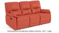 Sofa skórzana wypoczynkowa Florida z funkcją relax w kolorze cegła (2017)