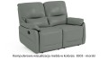 Sofa wypoczynkowa skórzana Florida dwuosobowa z funkcją relax w kolorze morski (8303)