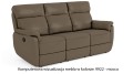 Sofa skórzana 3-osobowa Georgia z funkcją relax w kolorze mocca (9922)