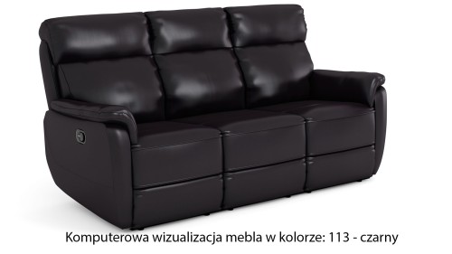 Jasna skórzana sofa z funkcją relax Georgia