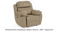 Fotel skórzany elektryczny Alabama bis z funkcją relaks w kolorze cappuccino(2469)