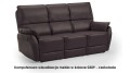 3-osobowa kanapa Texas czekoladowa z funkcją relaks, elegancka i wygodna sofa do wnętrz.