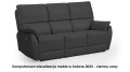 Kanapa Texas 3-osobowa ciemnoszara z funkcją relaks, elegancka sofa do salonu.