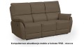 Kanapa Texas 3-osobowa mocca, funkcja relaks, komfortowa i nowoczesna sofa do salonu.
