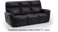 Kanapa Dallas 3-osobowa czarna z funkcją relaks, stylowa sofa o ponadczasowym wyglądzie.