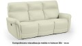 Kanapa 3-osobowa Dallas z funkcją relaks w kolorze ecru, elegancka i wygodna sofa do salonu.