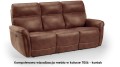 3-osobowa kanapa Dallas koniakowa, funkcja relaks, elegancka sofa o ponadczasowym wyglądzie.