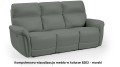 3-osobowa kanapa Dallas morska z funkcją relaks, stylowa sofa o wyjątkowym charakterze.