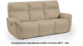 3-osobowa kanapa Dallas beżowa z funkcją relaks, komfortowa sofa do wypoczynku w salonie.