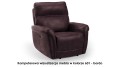Fotel skórzany TV Dallas z funkcją relax w kolorze bordo (601)