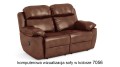 Skórzana sofa 2-obobowa Alabama Bis z funkcją relax w kolorze koniak (7056)
