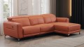 włoski design narożnika do salonu. Narożnik Milano w kolorze terakota.