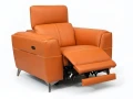 Stylowy fotel relax Milano do salonu zachwyca minimalistycznym wyglądem, wysoką jakością wykonania i komfortem użytkowania.
