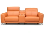 Nowoczesna sofa skórzana z elektryczną funkcją relax Milano