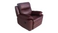 Skórzany fotel ALABAMA BIS z elektryczną funkcją relax firmy Bostonsofa; kolor burgund