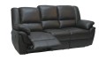 Sofa wchodząca w skład kompletu ALABAMA z funkcją relax firmy Bostonsofa; kolor ciemny brąz