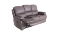 Nowoczesna sofa ze skóry Portland; na zdjęciu rozłożony podnóżek funkcji relax