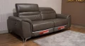 Miami - sofa relaks 3 osobowa sterowana elektrycznie, kolor szarobrązowy 6201