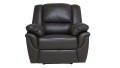 Fotel relax ALABAMA bujano-obrotowy z blokadą bujania firmy Bostonsofa; kolor ciemny brąz
