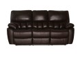 Skórzana sofa wypoczynkowa Seattle z funkcją relax w ciemnobrązowym kolorze