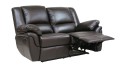 Sofa Alabama z rozłożonymi funkcjami relaks; kolor ciemn brąz