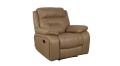 Fotel skórzany TV, Denver firmy Bostonsofa, kolor cynamonowy (5114)