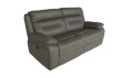 3-osobowa kanapa relax wchodząca w skład kompletu Denver firmy Bostonsofa - widok boczny; kolor szary