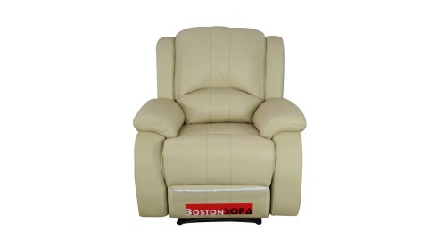Fotel skórzany relax obrotowo bujany L.A w kolorze cappuccino 2469