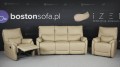 Skórzany zestaw skórzany z funkcją relax, kolor 2469