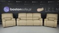 Zestaw wypoczynkowy ze skóry z funkcją relax Alaska, kolor cappuccino 2469
