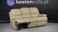 Skórzana sofa relaks, trzyosobowa, Portland w kolorze 2469 cappuccino