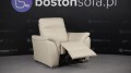 Elegancki i awangardowy fotel skórzany z funkcją relax od Bostonsofa.
