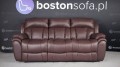 Skórzana sofa 3 osobowa Boston, kolor burgund