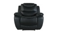 Fotel Relax z kompletu NEVADA 3 + 1 + 1 firmy Bostonsofa; kolor czarny