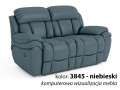 Sofa 2-osobowa Boston z funkcją relaks kolor  niebieski 3845