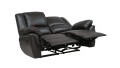 Skórzana sofa wypoczynkowa Alabama relax; kolor ciemny brąz