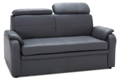 Sofa Amber z funkcją spania i podnoszonymi zagłówkami