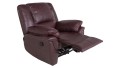Fotel relax ALABAMA z zestawu wypoczynkowego 3+1+1 marki Bostonsofa; kolor burgund