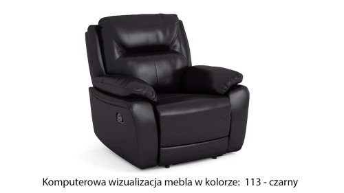 Fotel skórzany Atlanta z funkcją relax