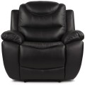 Skórzany fotel relax zasilany elektrycznie - model NEVADA marki Bostonsofa; kolor czarny