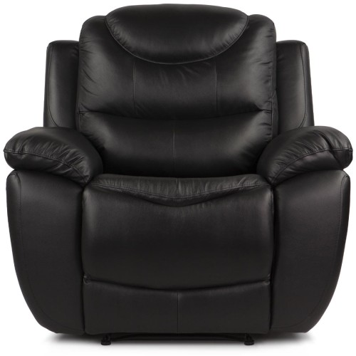 Skórzany fotel relax zasilany elektrycznie - model NEVADA marki Bostonsofa; kolor czarny
