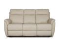 Jasna skórzana sofa z funkcją relax Georgia