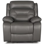 Fotel skórzany z funkcją relax bujano-obrotowy Denver