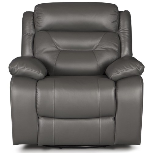 Fotel relax Denver. Fotel z funkcją relax obrotowy i bujany z blokadą bujania. Kolor ciemno szary 2033.
