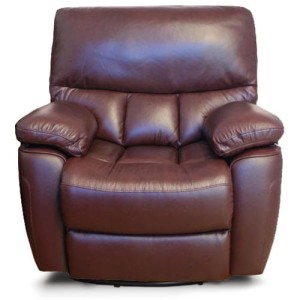 Fotel skórzany z funkcją relax bujano-obrotowy Seattle
