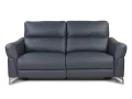 sofa skórzana z funkcją relax Brooklyn, kolor granat