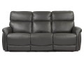 Kanapa 3-osobowa Dallas ciemnoszara z funkcją relaks, elegancka sofa o nowoczesnym designie i wysokim komforcie.