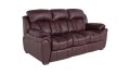 Rozkładana sofa Boston z łóżkiem typu belgijskiego; kolor burgund