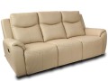 skórzana sofa z funkcją relax Philadelphia, widok z ukosa, kolor skóry naturalnej - cappuccino 2469